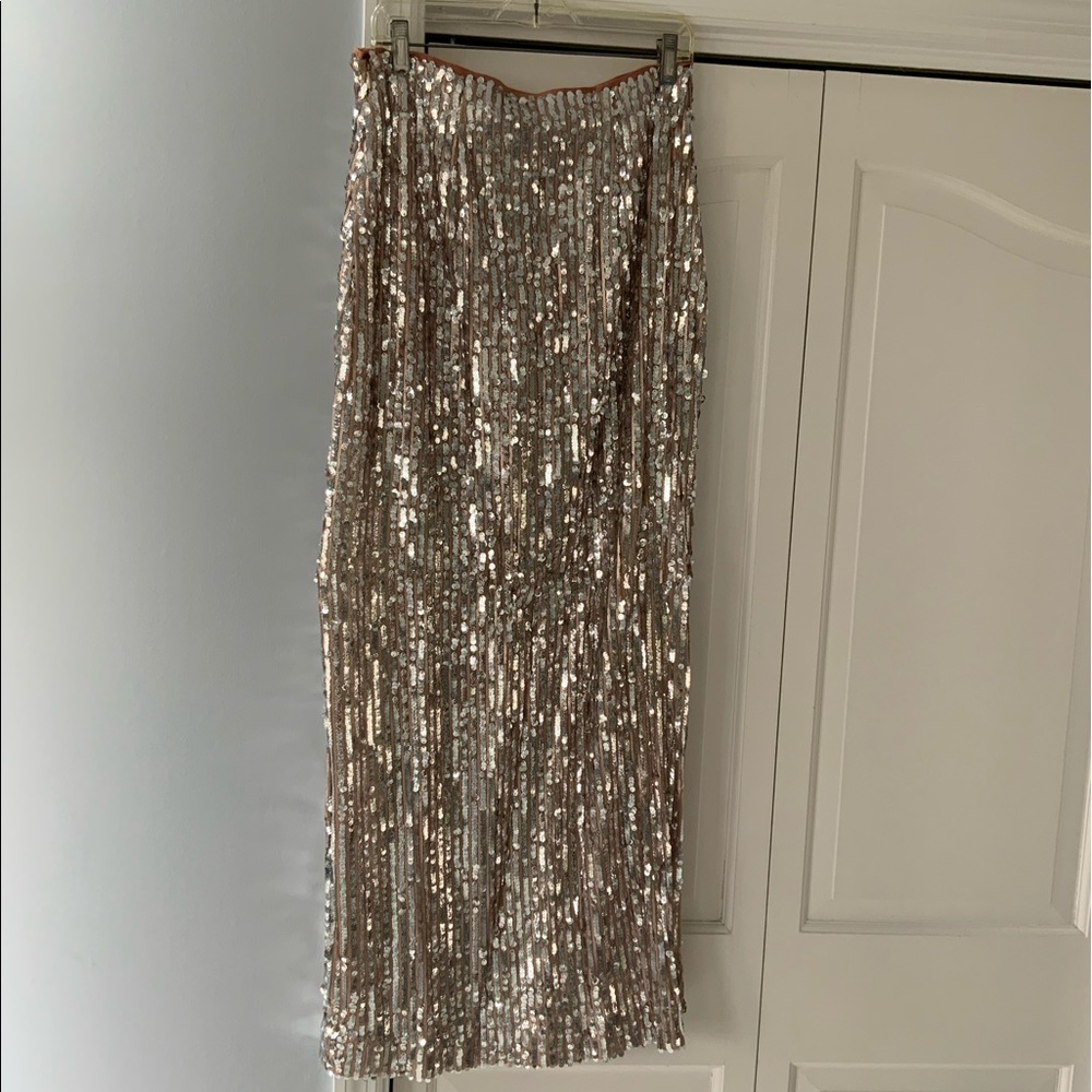 Rare Free People sequin skirt NWT